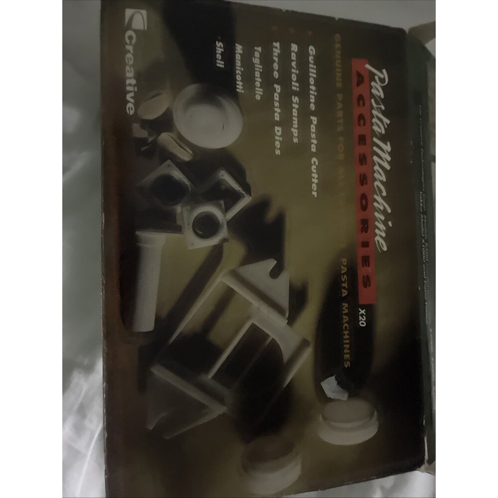 PREOWNED CREATIVE TECHNOLOGIES PASTA MACHINE ACCESSORIES KIT CONTAINS 6 DIES VGC